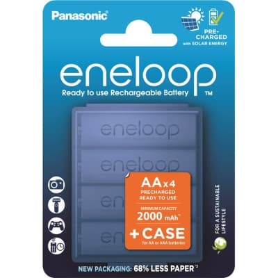 Акумулятор Panasonic AA Eneloop 2000mAh NI-MH * 4 + Сase (BK-3MCDEC4CP)