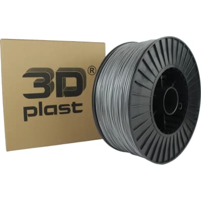 Пластик для 3D-принтера 3Dplast PETG 1.75мм, 3кг, gray metallic (3DPTG1753GRMT)