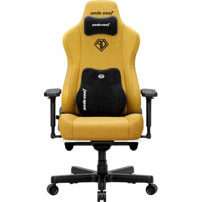 Крісло ігрове Anda Seat Kaiser 3E Fabric XL Bright Yellow (AD23YC-XL-09-Y-CF-Y01)