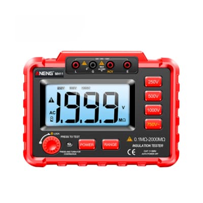 Мегаомметр ANENG MH11. R (0.1-2000 МОм), V (до 750 В). 16012057 мм.(SP) (MH11)