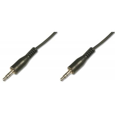 Кабель мультимедійний 3.5mm M to 3.5mm M 1.5m Digitus (AK-510100-015-S)