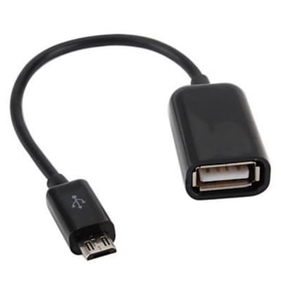 Перехідник OTG USB 2.0 AF to Micro 5P 0.16m Lapara (LA-UAFM-OTG black)