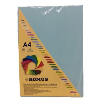 Папір Romus A4 160 г/м2 100sh Sky-blue (R50126)