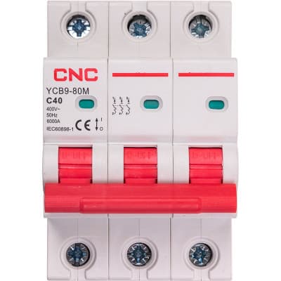 Автоматичний вимикач CNC YCB9-80M 3P C40 6ka (NV821563)