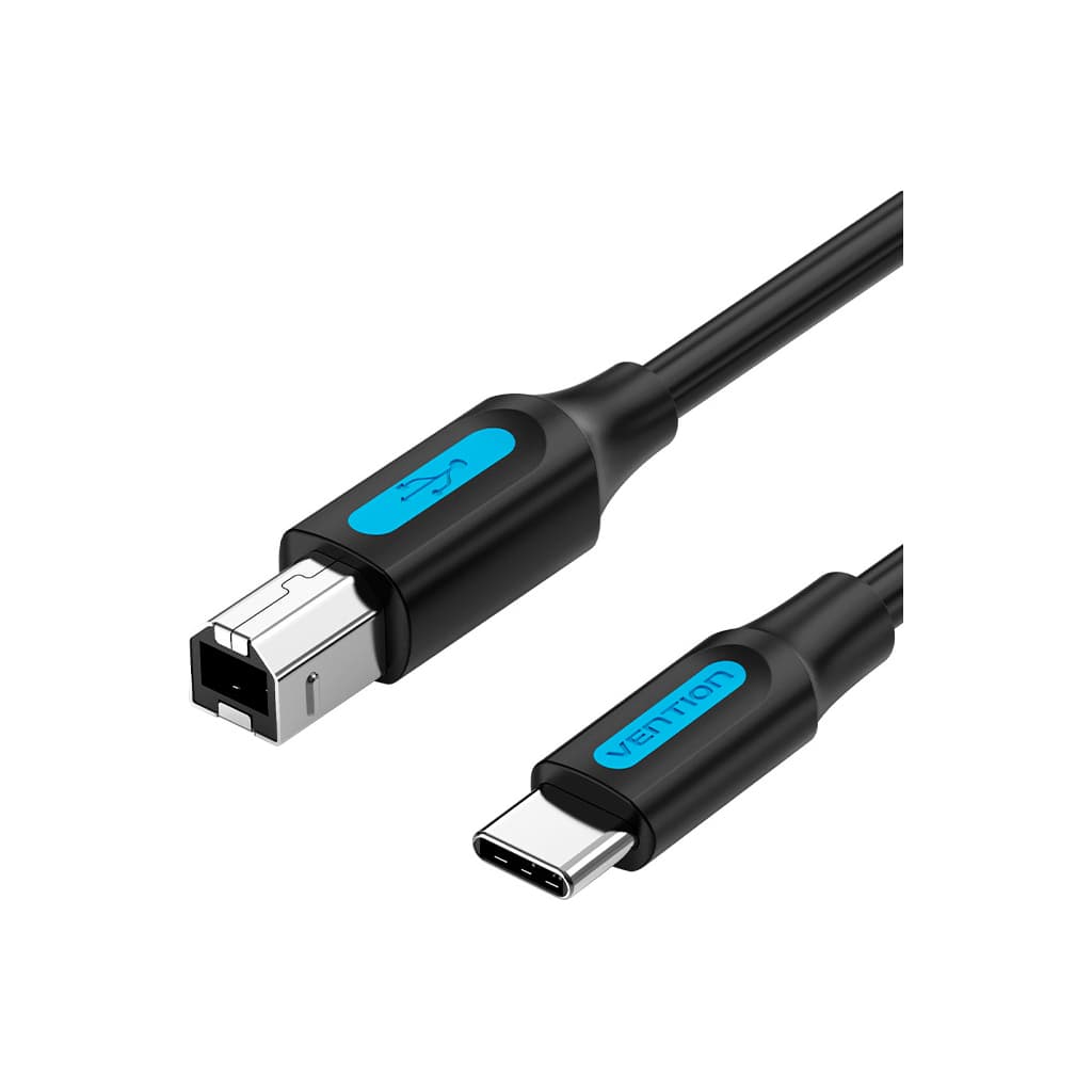 Кабель для принтера USB-C 2.0 to BM 2.0m 2.4А 480Mbps VENTION (CQUBH)