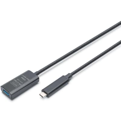 Дата кабель USB 3.2 AF to USB-C 5.0m Gen2 Active 10G Digitus (DA-73113)