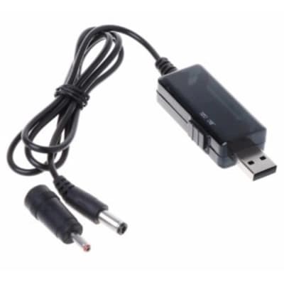 Кабель живлення USB to DC 5.5x2.5mm + 3.5x1.35mm 9V-12V 0.8m 18W Kingda (KD-USB-DC9/12)