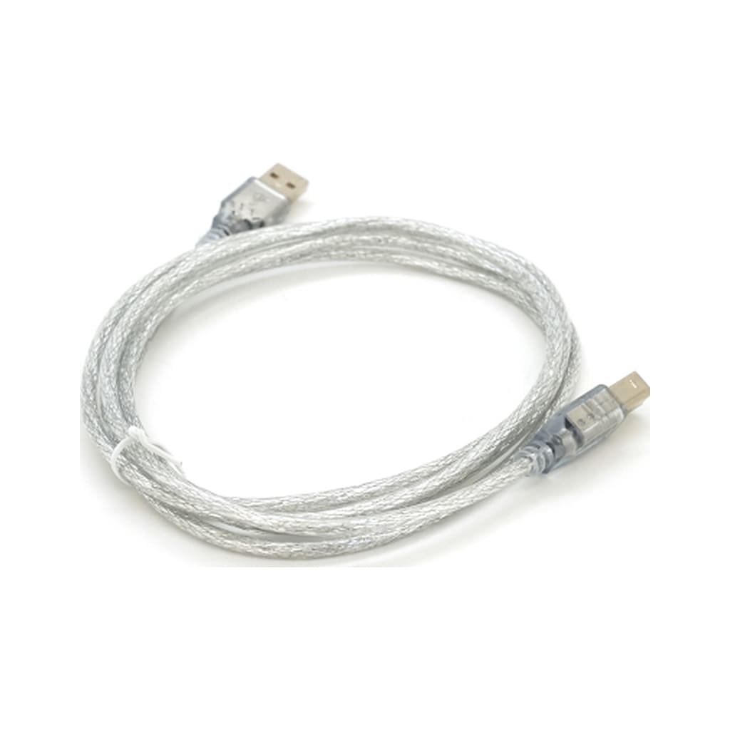 Кабель для принтера USB 2.0 AM/BM 1.8m transparent Voltronic (YT-AM/BM-1.8T)