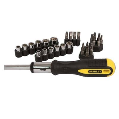 Викрутка Stanley з тріскачкою та насадками, 29шт. (0-54-925)