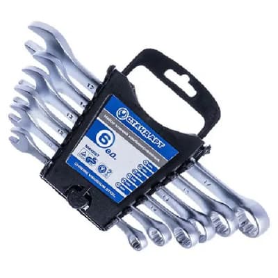 Ключ Стандарт ріжково-накидний 6 шт. (8-17 мм) на холдері (NKK6ST)