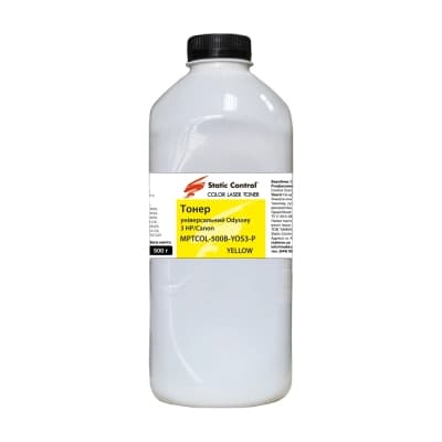 Тонер HP/Canon MPTCOL OS3 500г yellow (фасовка) Static Control (MPTCOL-500B-YOS3-P)