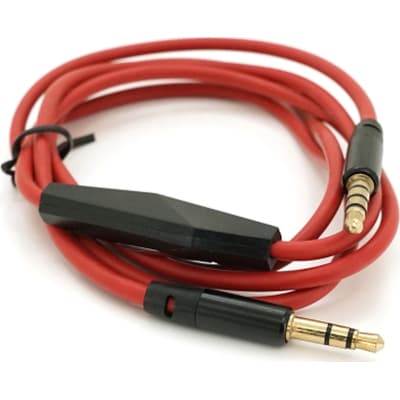 Кабель мультимедійний 3.5mm M to 3.5mm M 1.0m + microphone red Voltronic (ZDL-AUXcM/1.0m)