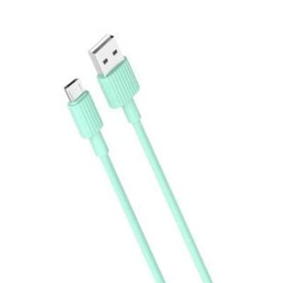 Дата кабель USB 2.0 AM to Micro 5P 1.0m 2.4A green XO (NB156-M-GR)