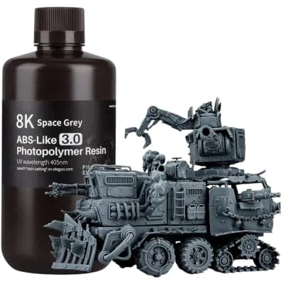 Фотополімерна смола ELEGOO Resin, ABS-like 3.0 8K 1кг, space gray (50.103.0221)