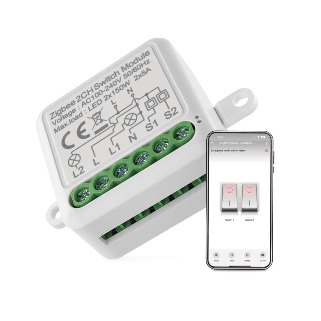 Модуль управління розумним будинком EMOS H5102 ZigBee 3.0 2-Channel (H5102)