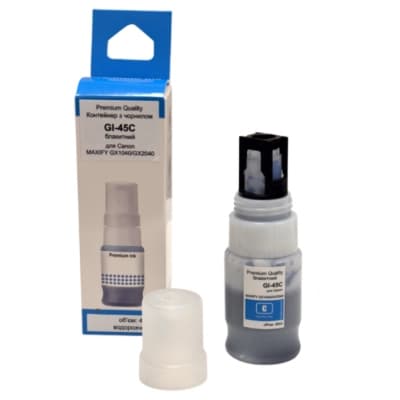 Чорнило Premium Quality Canon GI-45 40 ml Cyan, MAXIFY GX1040/GX2040 (70265160)