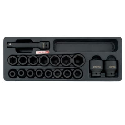 Набір торцевих головок Toptul ударних 1/2" 10-32мм + подовжувач 18шт. у ложеманті (GCAT1807)