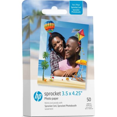 Фотопапір HP Zink для Sprocket 3.5"x4.25", glossy, self-adhesive, 50sh (HPIZ3X450)