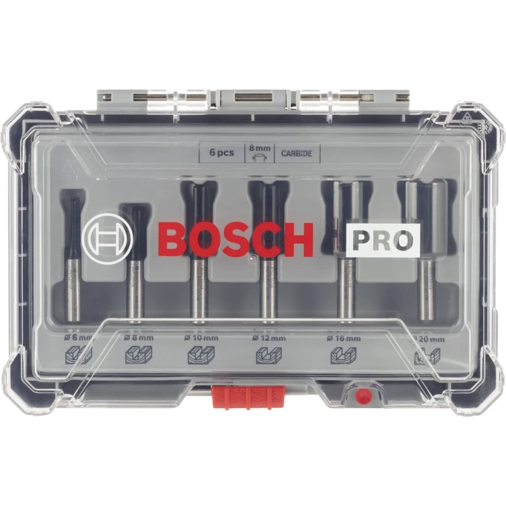 Набір фрез Bosch Professional пазових, 8мм, 6шт (2.607.017.466)