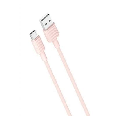 Дата кабель USB 2.0 AM to Micro 5P 1.0m 2.4A pink XO (NB156-M-PN)