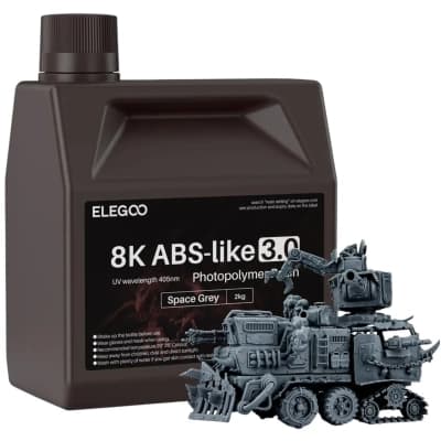 Фотополімерна смола ELEGOO Resin, ABS-like 3.0 8K 2кг, space gray (50.103.0222)