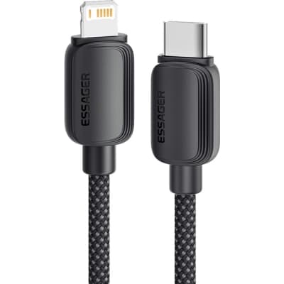 Дата кабель USB-C to Lightning 2.0m 20W black Essager (EXCTL-WLA01-P)