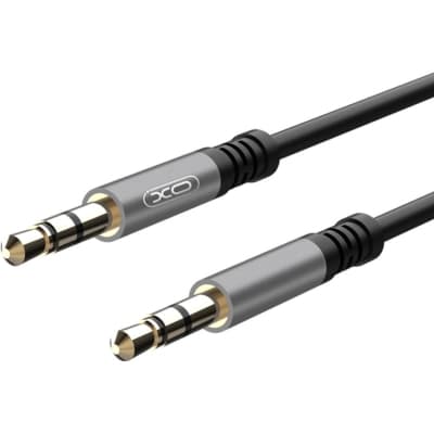 Кабель мультимедійний 3.5mm M to 3.5mm M 1.0m NB121 black XO (6920680864591)