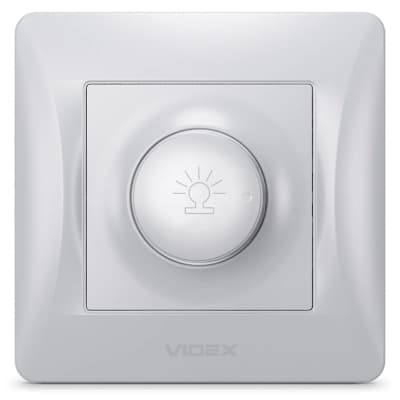 Світлорегулятор Videx BINERA 600Вт сереб (VF-BNDM600-SS)