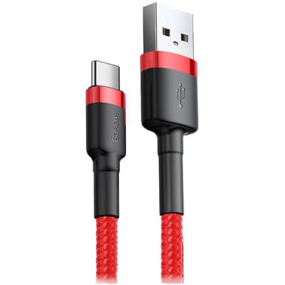 Дата кабель USB 2.0 AM to USB-C 2.0m 2A Red Baseus (CATKLF-C09)