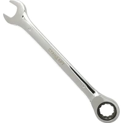 Ключ Стандарт з тріскачкою комбінований 18мм, 225мм (GW18ST)