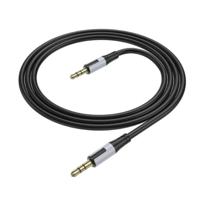 Кабель мультимедійний 3.5mm M to 3.5mm M 1.0m black BOROFONE (BL19/JB)