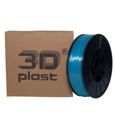 Пластик для 3D-принтера 3Dplast PLA 1.75мм, 0.85кг, transparently-blue (3DPLA17508CBL)