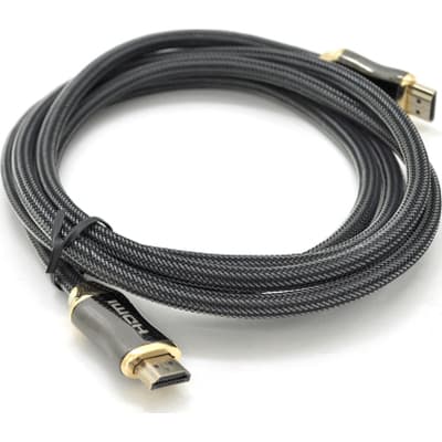 Кабель мультимедійний HDMI M to HDMI M 1.0m V2.0 4K black VEGGIEG (YT-HDMI(M)/(M)HX-1/19700)