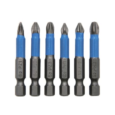 Набір біт YOSO YOSO-316 PZ1; PZ2; PZ3; PH1; PH2; PH3, 6шт. 50мм (YT40333)