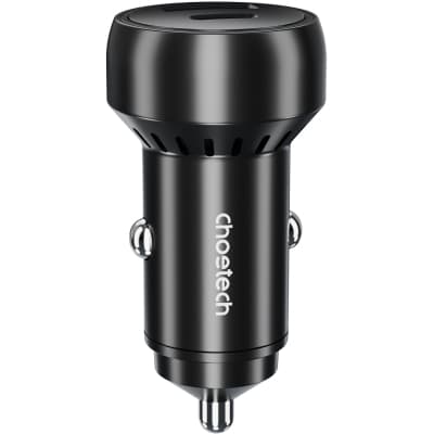Зарядний пристрій Choetech USB-C+USB-A 60W QC3.0/PD/PPS black (TC0014-BK)