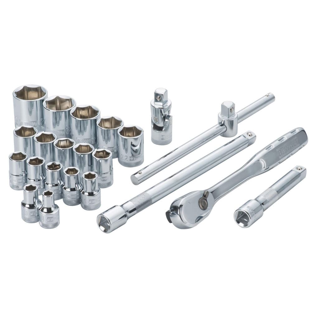 Набір торцевих головок DeWALT 1/2", 22 шт. (DWMT19241-1)