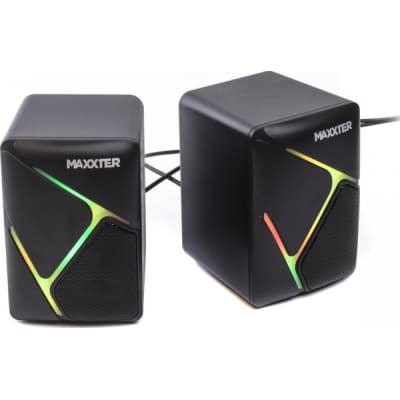 Акустична система Maxxter CSP-U004RGB USB Black (CSP-U004RGB)