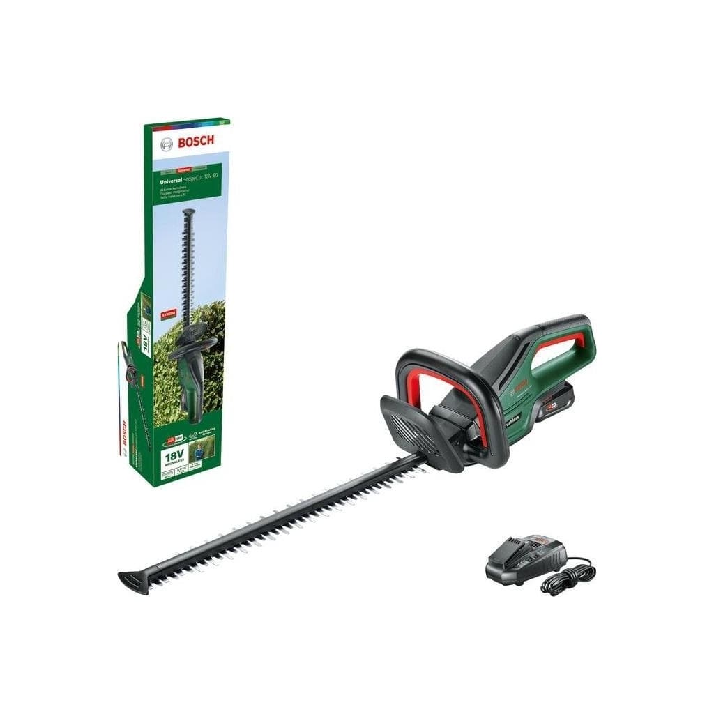 Кущоріз Bosch акумуляторний UniversalHedgeCut 18V-50 18V, 2.5Ah, 50мм, крок різу 20мм (0.600.849.K01)