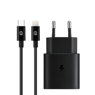 Зарядний пристрій Armorstandart AR-TA800 25W USB-C + cable USB-C to Lightning black (ARM77721)