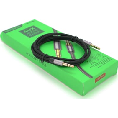 Кабель мультимедійний 3.5mm M to 3.5mm M 1.0m black iKAKU (YT-AUXGJ(M)/(M)-KSC-389-B)