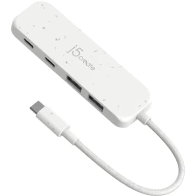 Концентратор J5create USB-C to 2xUSB-A + 2xUSB-C 3.2 10Gbps white (JCH342EW-N)