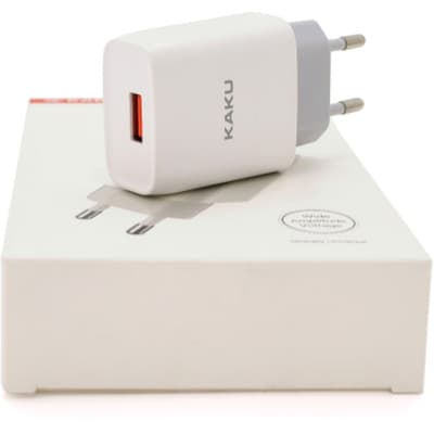 Зарядний пристрій iKAKU KSC-215 1xUSB 5V 2.1A White (KSC-215 NATU)