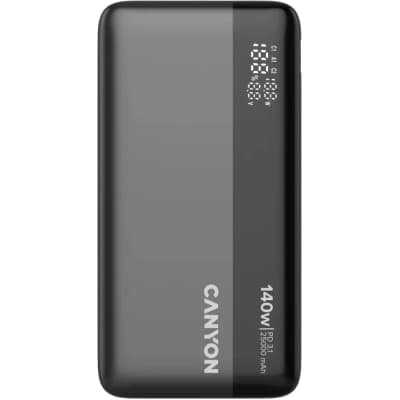 Батарея універсальна Canyon PB-240 25000mAh, PD3.1/140W, PPS, QC3.0, AFC & SCP, Digital Display (CNS-CPB240)