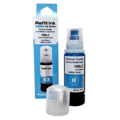 Чорнило Premium Quality Epson 108 70мл Light Cyan (70264903)