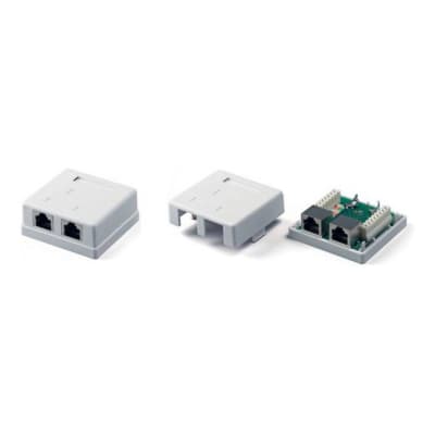Комп'ютерна розетка Eserver RJ45x2 STP cat.5e (WT-2045A)