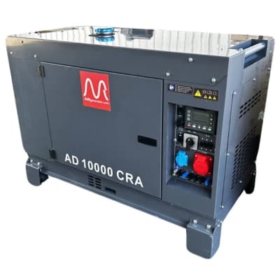 Генератор Metier AD10000CRA дизель, 1/3ф, 3ф-8,0kW, 1ф-7,2kW бак-25л, ел.старт (AD10000CRA)