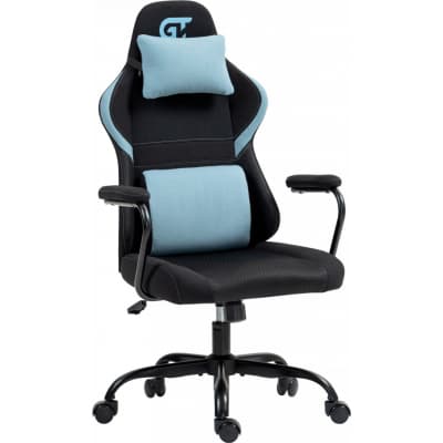 Крісло ігрове GT Racer X-2322 Black/Blue (X-2322 Fabric Black/Blue)