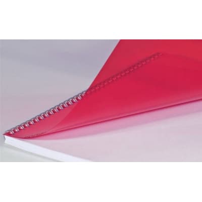 Обкладинка для палітурки bindMARK пл. Кристал А3, 180мкн (100 шт.) ПВХ, червоні (40034)