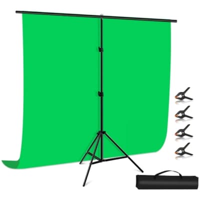Фон Puluz PU5205G background with stand 200x200 cm green (PU5205G)