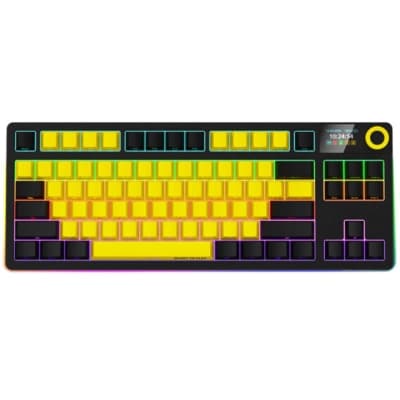 Клавіатура Lorgar KBP70TKLW Wireless TKL Mechanical Pro UA Black/Yellow (LRG-KBP70TKLW-YL-US)